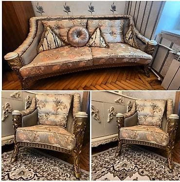 İşlənmiş, Divan, 2 kreslo, Bazasız, Açılmayan lalafo.az -da İşlənmiş, Divan, 2 kreslo, Bazasız, Açılmayan