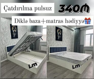 Yeni, İkinəfərlik çarpayı, Bazalı, Matras ilə, Siyirməsiz, Azərbaycan lalafo.az -da Yeni, İkinəfərlik çarpayı, Bazalı, Matras ilə, Siyirməsiz, Azərbaycan
