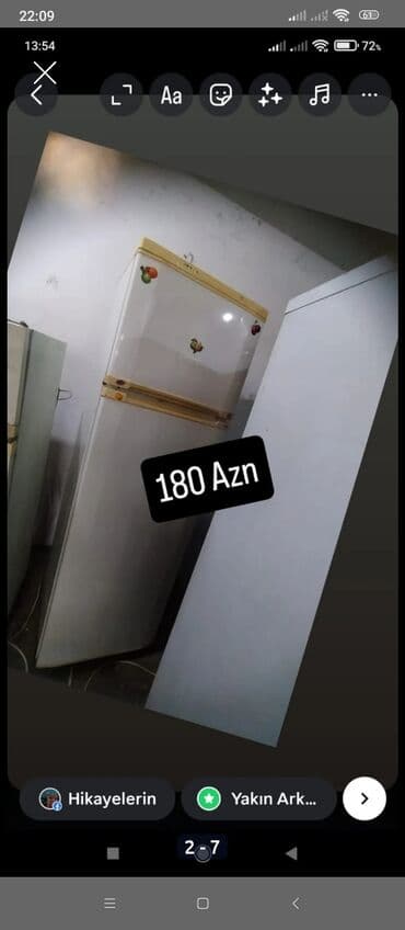 2 qapılı Nord Soyuducu Satılır, rəng - Ağ