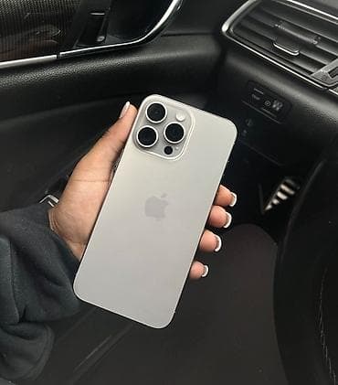 işlenmiş iphone: IPhone 15 Pro Max, 256 GB, Natural Titanium, Zəmanət — 1