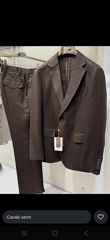 Костюмы: Мужской костюм, Летний, цвет - Бежевый — 2