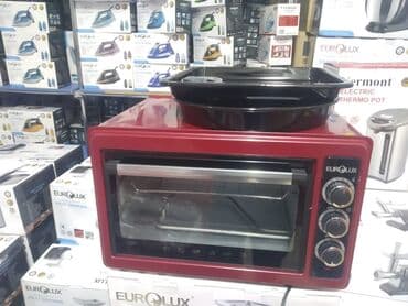 Duxovkalar: Duxovka Elektrik, rəng - Qırmızı, Ayrıca dayanan, Yeni — 1