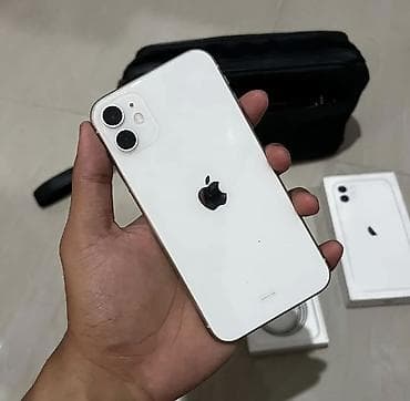 IPhone 11, 128 GB, Ağ, Zəmanət, Kredit, Face ID