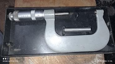 usta cantası: Məhsul: Mexaniki mikrometr Model və standart: MK 50–75 mm, USSR GOST — 2