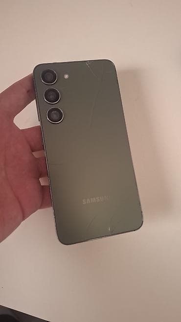 samsung galaxy s8 ekran: Samsung Galaxy S23, rəng - Yaşıl, Qırıq — 1