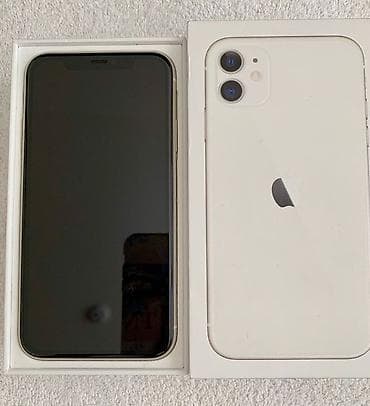 arxa manitor basliqlari: IPhone 11, Ağ, Face ID — 1