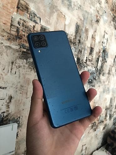 Samsung Galaxy A12, 64 GB, rəng - Göy, Barmaq izi