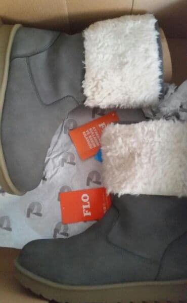 qiz ucun botlar: FLO, Ölçü: 35, rəng - Boz, Yeni — 1