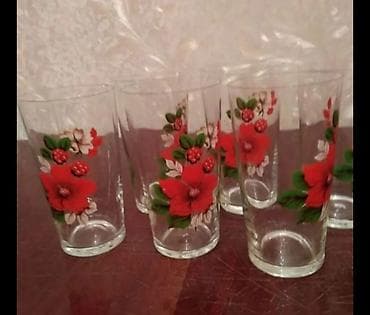 qab qacax: Stəkanlar, rəng - Ağ, Şüşə, 6 ədədli dəst, Rusiya — 3