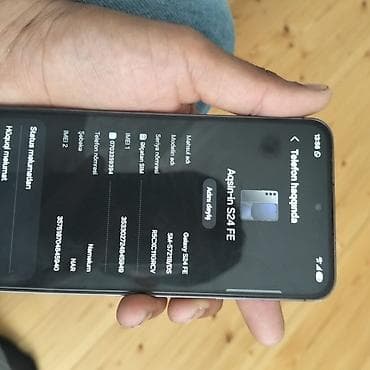 iphon 6s: Samsung Galaxy S24 FE, 256 GB, rəng - Boz, Barmaq izi — 6