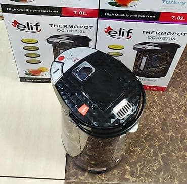 Elektrikli samovar termopot Elif 7.0 litr turk istehsali isiq — 3