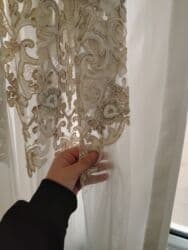 pencere perde: Yeni, Vilyur Pərdə, rəng - Ağ, Ünvandan götürmə — 11