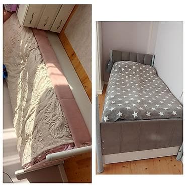 qedim mebel: Oğlan və qız üçün, Çarpayı, Bazalı, Matrassız, Siyirməsiz — 1