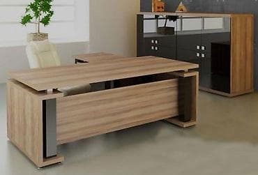 desmal sixan: Müasir ofis mebel dəsti - Tərkib: geniş direktor masası, yan köməkçi — 1