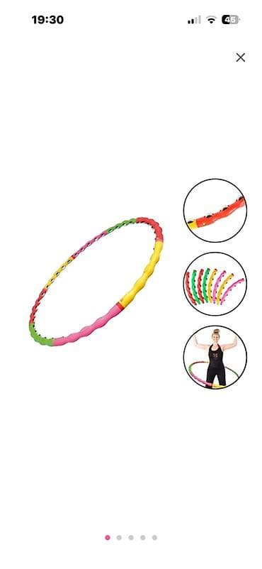 Masajlı fitnes halqası (hula hoop) - Yığılabilən konstruksiya: Halqa