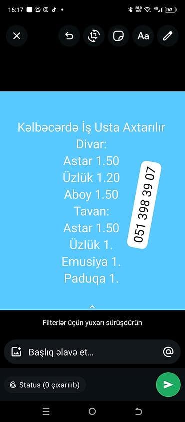 İş: Kəlbəcərdə tikinti-təmir işləri üçün usta axtarışı elan edilir — 1