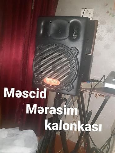 Məscid, molla kalonkası. Max səsgücləndirici. Axundlar üçün