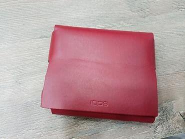 iqos case: IQOS 3 DUO aksesuar dəsti – premium qırmızı dəri etui və metalik — 2
