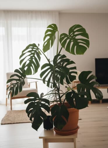 gubrə: Monstera deliciosa (Swiss cheese plant) – böyük, dekorativ otaq — 3