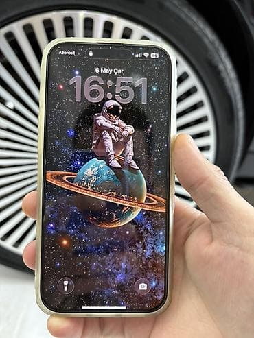 ıphon: IPhone 16 Pro Max, 256 GB, Desert Titanium, Zəmanət, Simsiz şarj, Face ID — 1