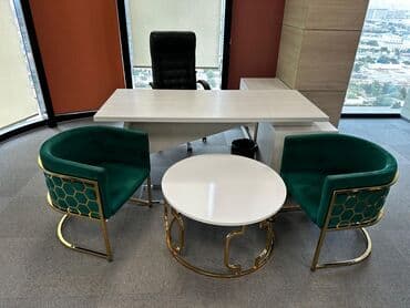 ofis dolab: Ofis mebel dəsti Tərkib: - İş masası: L‑şəkilli, geniş iş səthi. Yan — 8