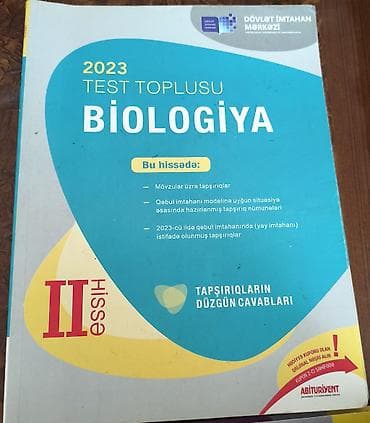 Məhsul: DİM “Test Toplusu” 2023 – Hissə II Fənlər: Biologiya və Kimya