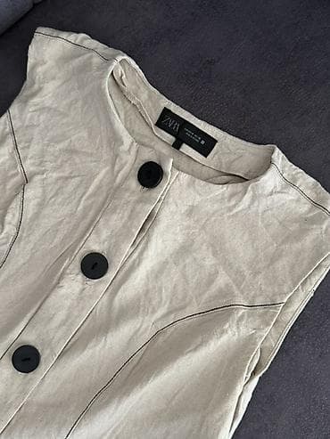 ZARA - Brend: ZARA Woman - Rəng: açıq bej (neytral ton) - Model: düz — 2