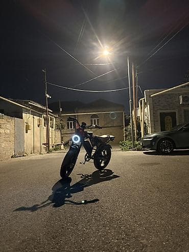 lxtx velosiped: Elektrik velosipedi – retro-moto üslublu şəhər/kross hibrid — 2