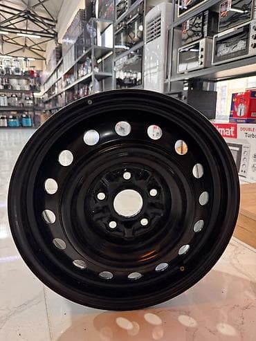Disklər: Məhsul: HTL dəmir disk (təkər diski) - Material: polad (qara rəngdə) — 1