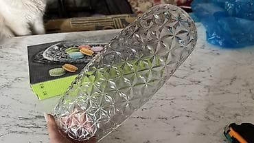 uzerlik qabi: Şüşə servis qabları – uzun, ovala yaxın forma - Material: qalın — 5