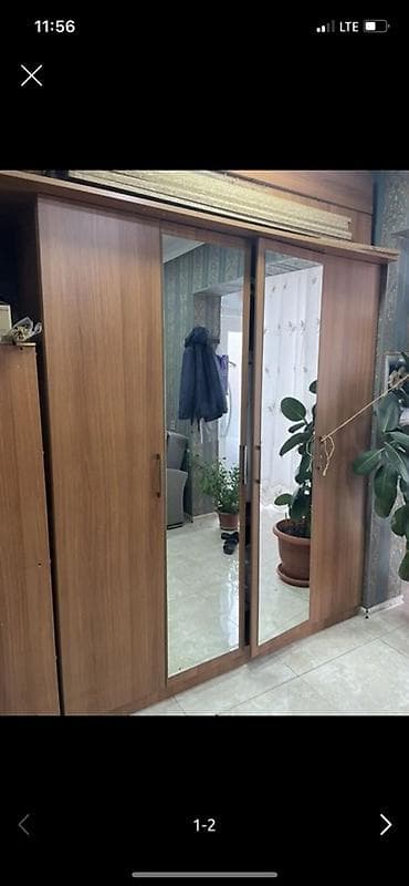 şkaflar ucuz: Yataq otağı üçün mebel dəsti - 3 qapılı iri paltar şkafı: sürgülü — 2