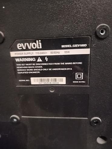 televizo: Evvoli 32EV100D LED TV - Ekran diaqonalı: 32 düym - Model: 32EV100D - — 2