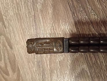 Аксессуары: Əl oyma təsbeh – Sovet dövrü motivli - Material: tünd rəngli (əl ilə — 3