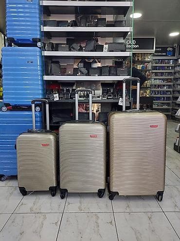 çamta: Kabin, orta və böyük ölçülü 3-lü səyahət çamadan dəsti - Korpus: sərt — 1