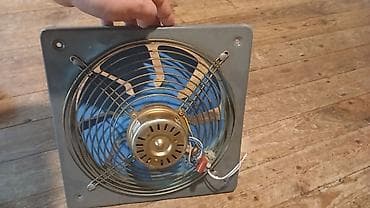 Havalandirma.Divar/pençərə üçün metal ventilator - Tip: Aksial