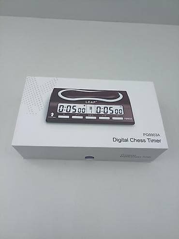 Şahmatlar: LEAP PQ9903A elektron şahmat saatı - İki tərəfli böyük LCD ekran: hər — 7