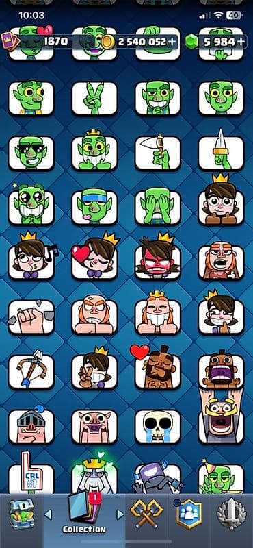 Clash Royale hesabı - Kral Səviyyəsi: 16 (Max Level) - Kral nişanı — 4