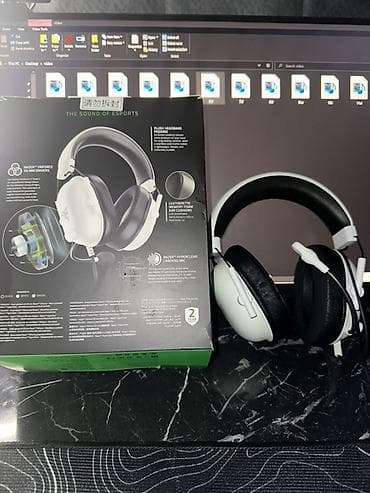 hyperx cloud alpha s: Razer BlackShark V2 X (White) – oyun qulaqlığı - Razer TriForce 50 mm — 2
