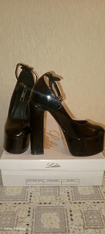 ucuz zapi satilir: Tuflilər, Ölçü: 38, rəng - Qara, İşlənmiş — 2