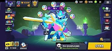 Brawl Stars hesabı satılır. Qiymət:43manat. Hesabda:61karakter, 42048