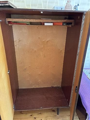 şkaf balaca: 3 qapılı, Qəhvəyi, Taxta, Açılan, Düz dolab — 2