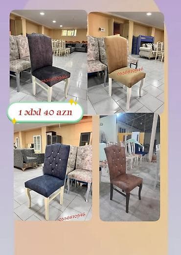 Qonaq otağı üçün, Yeni, Qatlanmayan, Stul