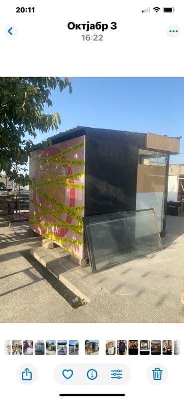 сдам контейнер на ортосайском рынке: Satılır: Daşınan ticarət köşkü (konteyner tipli kiosk) - Ön tərəfi — 5