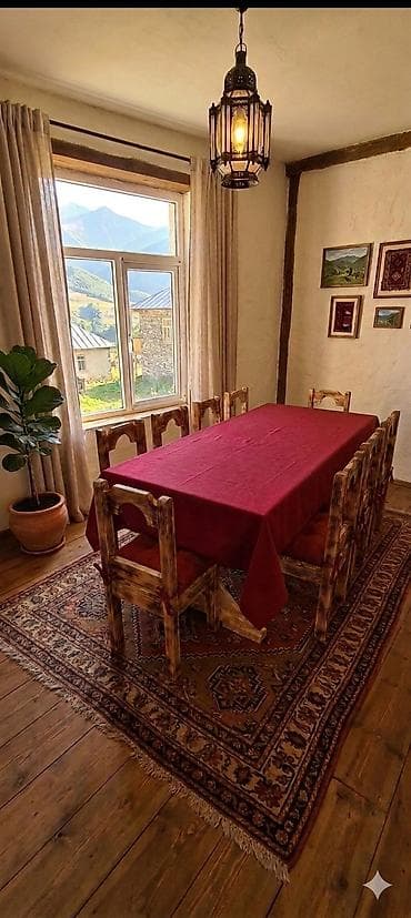 ucuz dolab: Qonaq otağı üçün, Açılmayan, Dördbucaq masa, 8 stul — 2
