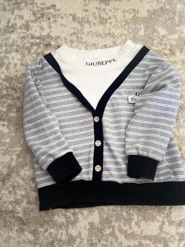 стильная детская одежда: Uşaq geyim dəsti - Parça 1: Açıq yaşıl rəngdə qısa kəsimli yüngül — 2