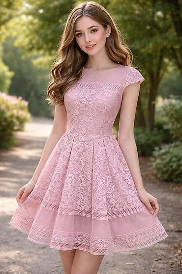 TEZEDI BIR-IKI DEFE GEYNILIB - Model: A-kəsim, ətəyi piləli və