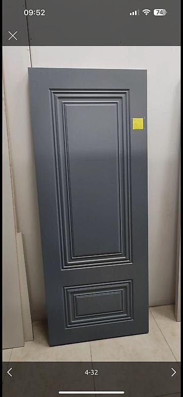 Qapı paneli – klassik naxışlı, tünd boz rəng - Material: MDF əsaslı