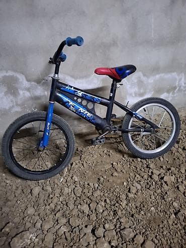 velosiped sumqayit: Uşaq velosipedi – BMX üslubunda - Rəng: qara-göy detallarla - — 2