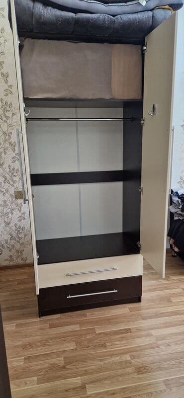 куханная мебель: Açılan, 2 qapılı Düz dolab, Qarderob, paltar dolabı — 1