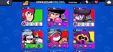 desd paltarlar: Brawl Stars hesabı – zəngin kostyum kataloqu ilə Xüsusiyyətlər: - — 10